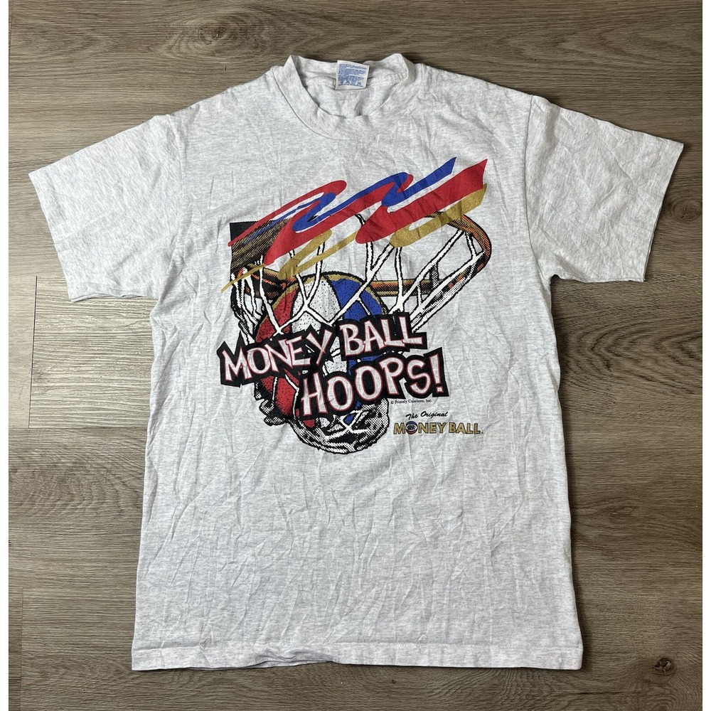 Hanes The Original Money Ball T Shirt Made In USA Size Medium